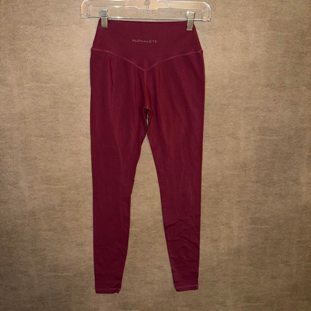 Alphalete Women's Burgundy Leggings